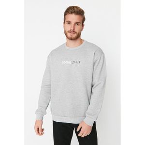 NWT Trendyol Men Relaxed fit Crew neck Knitted Sweatshirt